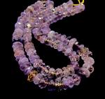 Ametrine, Rondelles, Faceted, 4mm