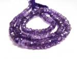Amethyst, Purple, Rondelle, 4mm