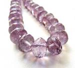 Amethyst, Pink, Rondelles, LG