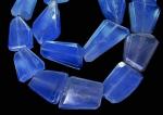 Chalcedony, Blue, Dark, Flat Slice, LG