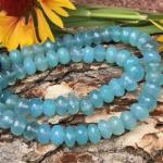Chalcedony, Blue, Rondelle, DK