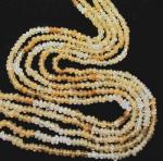 Citrine, Rondelle, Shaded, Smooth,