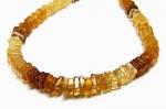 Citrine, Square, Smooth, Variegated