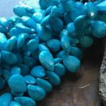 Turquoise, Pear, Blue, 10 mm