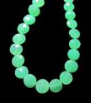 Chrysoprase, Coins, Faceted