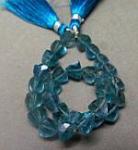Fluorite, Blue, Trillion, Vert Drill
