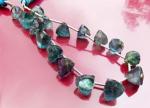Fluorite, Blue, Trillion, Top Drill