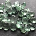 Fluorite, Green, Pear, 10 mm