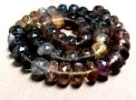 Fluorite, Multi, Rondelles, 10mm