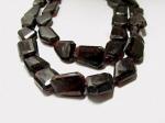 Garnet, Deep Red, Flat Slice, Faceted