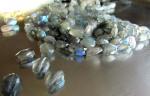Labradorite, Grey, Oval, Faceted