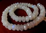 Moonstone, Rainbow, Rondelle, LG