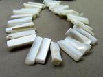 Moonstone, White, Shards, Smooth