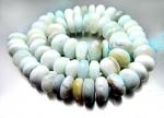 Opal, Peruvian, Blue, Smooth, Rondelle