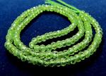 Peridot, Rondelles, 4mm