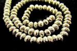 Pyrite, Gold, Nat, Rondelle, 8 inch