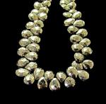Pyrite, Silver, African, Pear