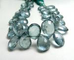 Quartz, Paraiba, Pear, Mystical Sparkle