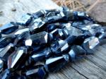 Spinel, Black, Nuggets, Long, Faceted, 